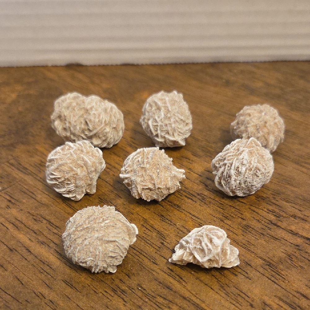 Desert Rose Selenite Raw Stones Lot Of 6.5  Wt 83 gms